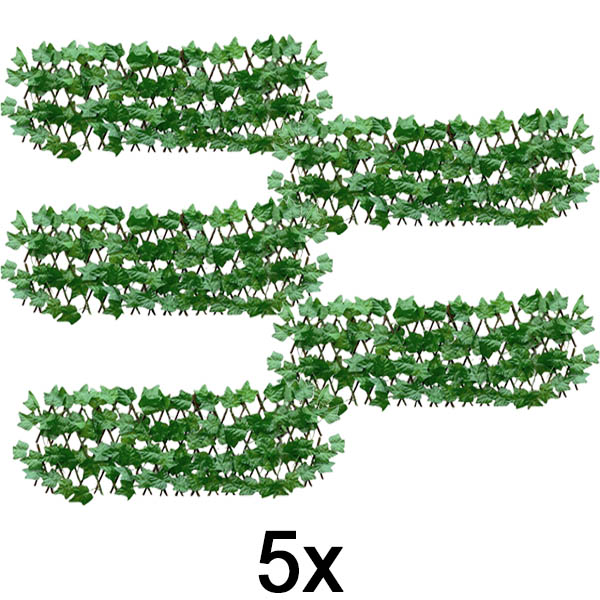 5x Valla decorativa y práctica para terraza y jardín | GREENFENCE