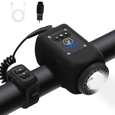 Luz y claxon impermeable para bicicleta (2 en 1) | LUMIHORN