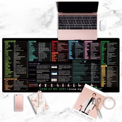 Alfombrilla de escritorio impresa con atajos | SMARTIPAD