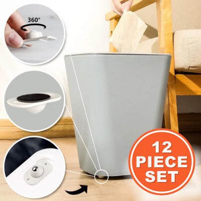 Ruedas autoadhesivas para muebles (12 piezas) | STICKYWHEEL